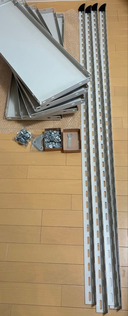 【送料込】D&DEPARTMENT 工業用スチールシェルフ　5段・アイボリー