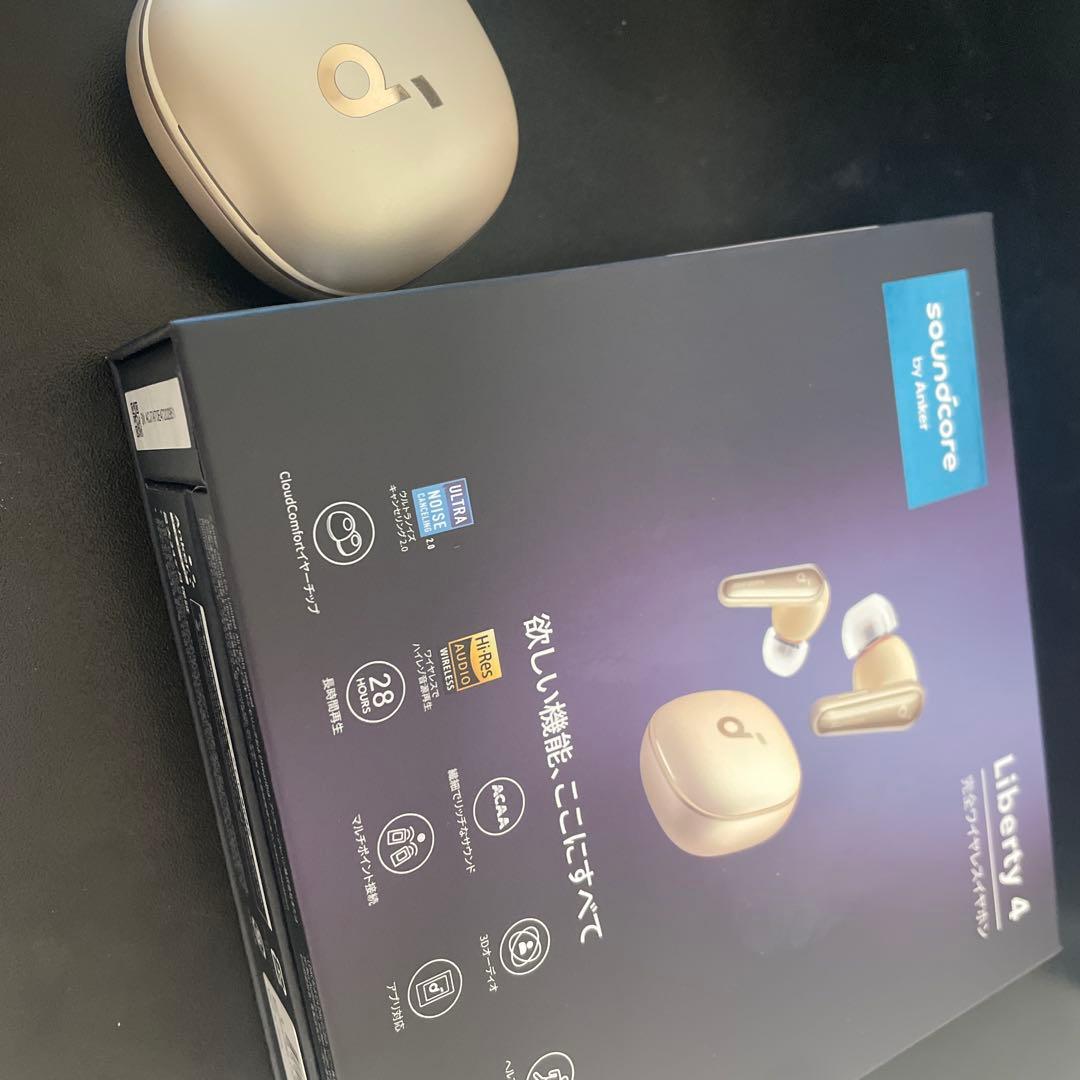 soundcore Liberty 4 ワイヤレスイヤホン ゴールド