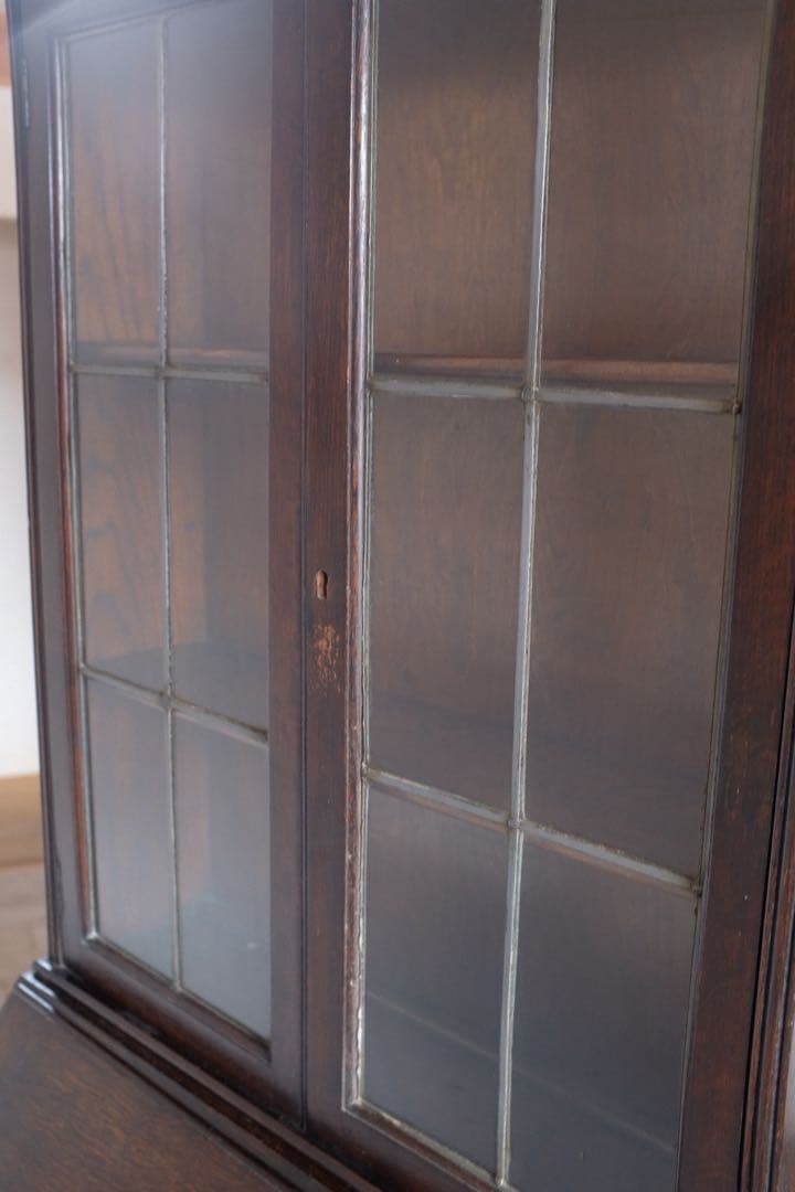 イギリス アンティーク 家具 ビューロー1930 オーク材キャビネット 店舗什器