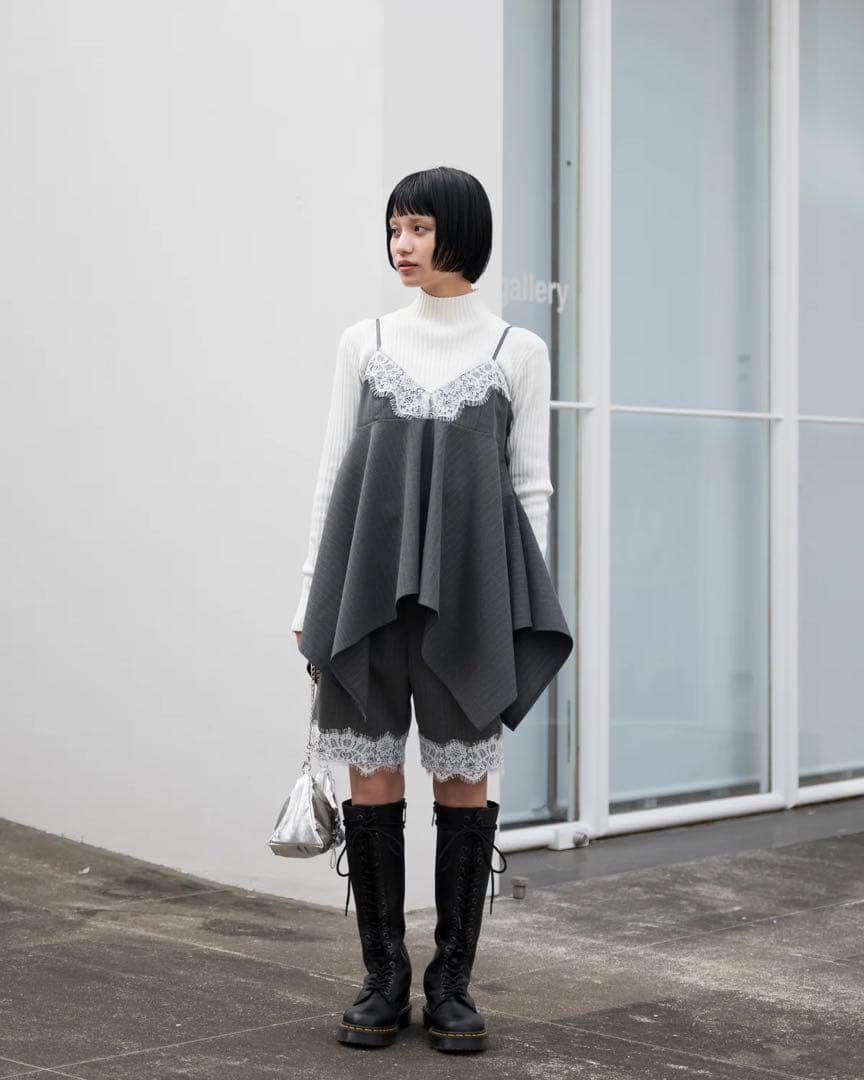 トップス POPPY HANDKERCHIEF HEM LACE CAMI TUNIC