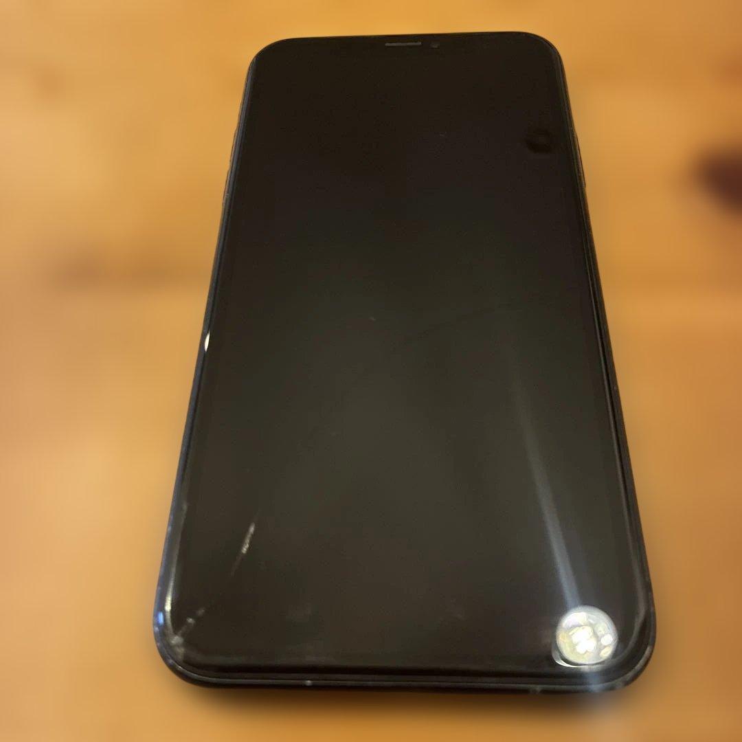 iPhone XR ブラック128GB simフリー　画面割れあり