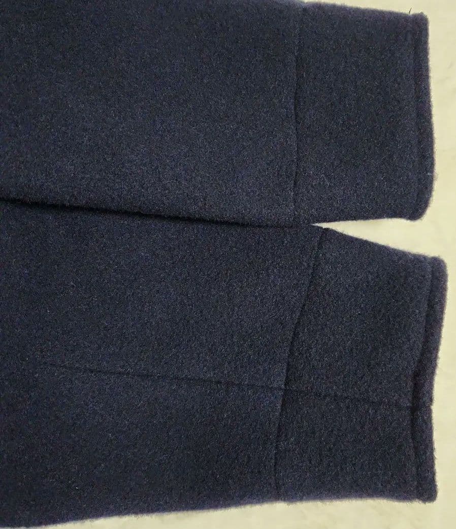 【美品】DANTON ダントン ウールモッサコート ネイビー