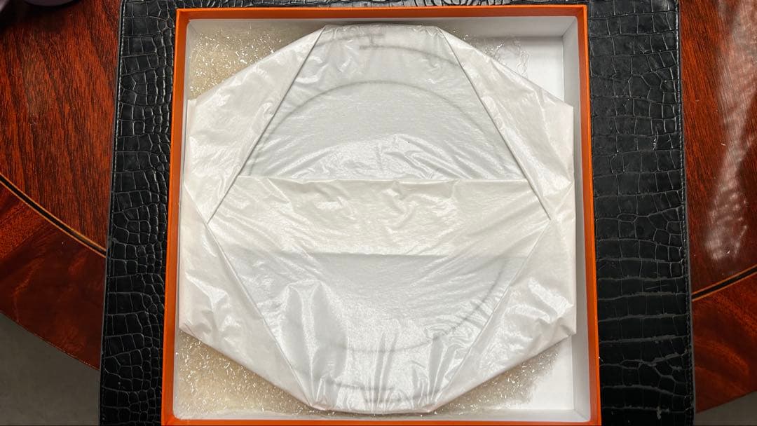 新品　HERMES エルメス リズム　ディナープレート　27.5cm箱付グリーン