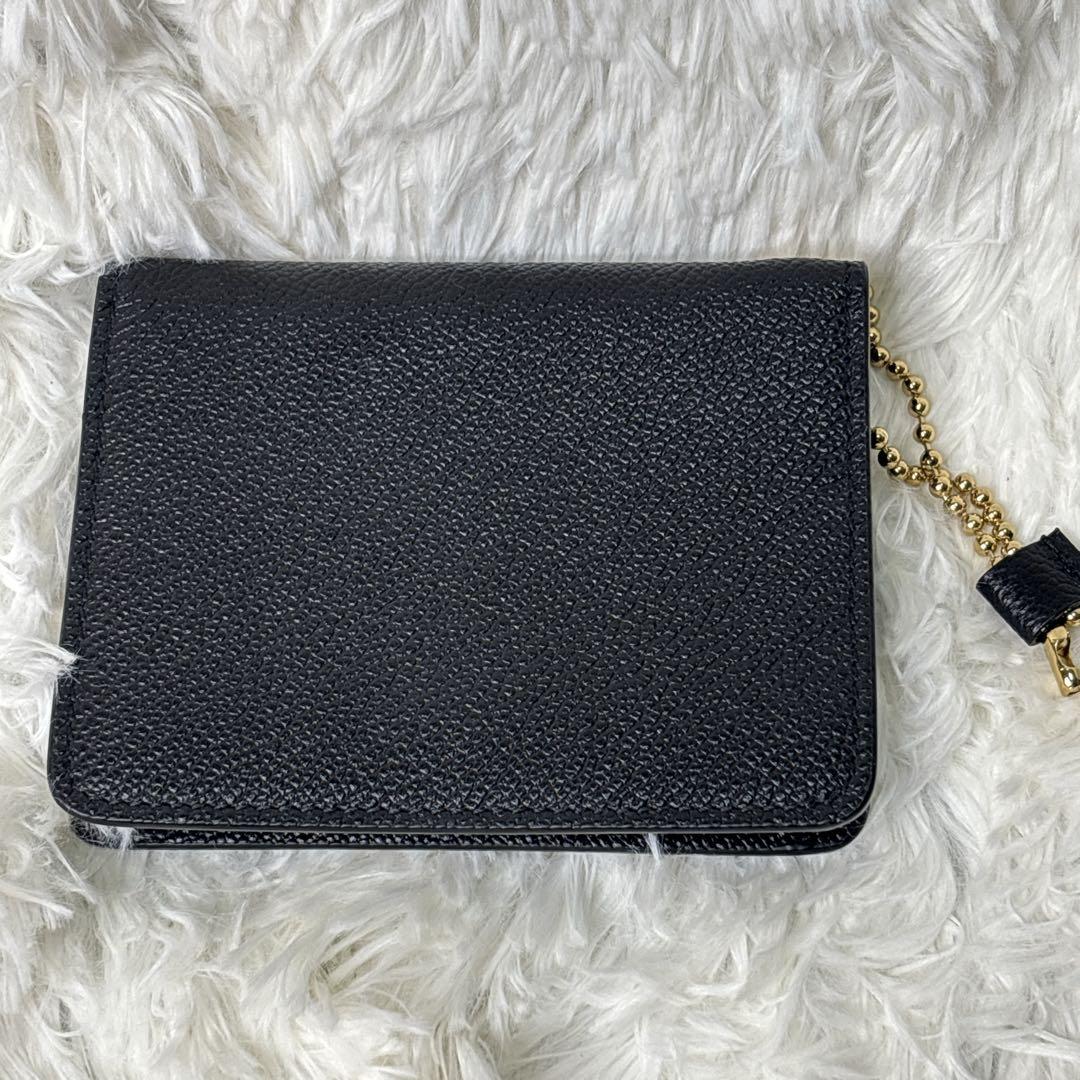 新品　BALLY カードケース　名刺入れ　ゴールド金具　チェーンストラップ