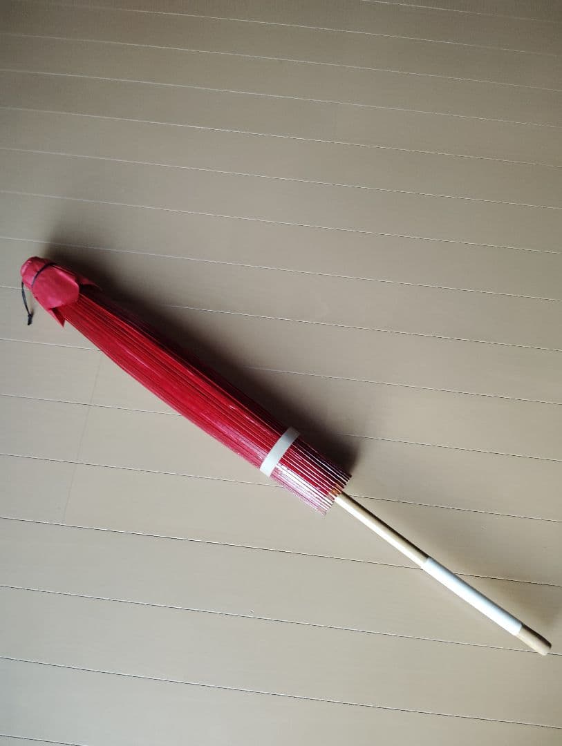 舞踊用小番傘蛇の目傘赤