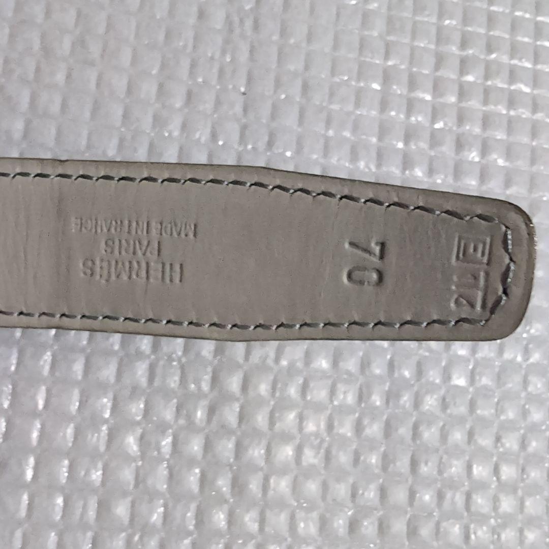 HERMES 黒 レザー ベルト サイズ70