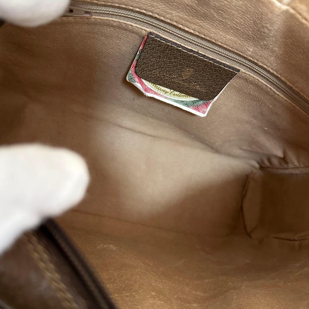 値下げ 紙タグ グッチ シェリーライン GGキャンバス レザー ショルダーバッグ