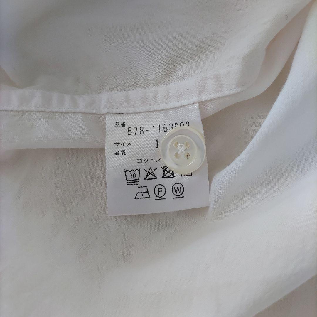 美品 マーガレットハウエル ブラウス 丸襟 SOFT WASHED COTTON
