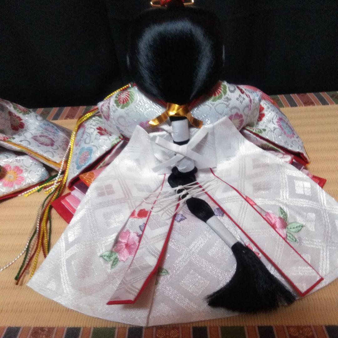 ひな人形セット有職雛　親王　飾り台　屏風　燭台　花セット