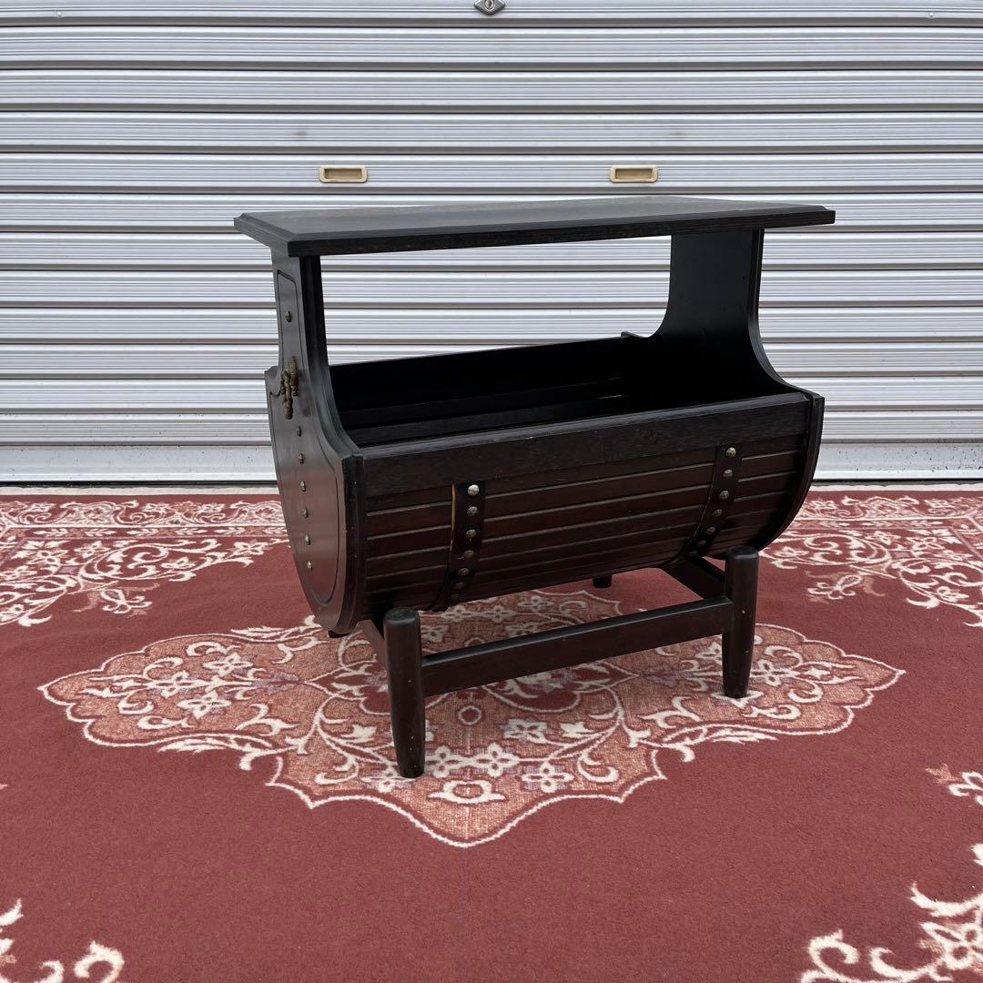 古家具ビンテージ品◾️karimoku カリモク 木製家具 サイドテーブル