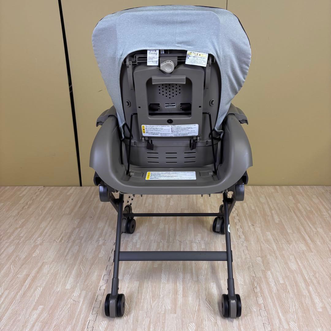 極上クリーニング済　☆超美品☆　コンビ　ハイローベッド＆チェア　ネムリラ　グレー