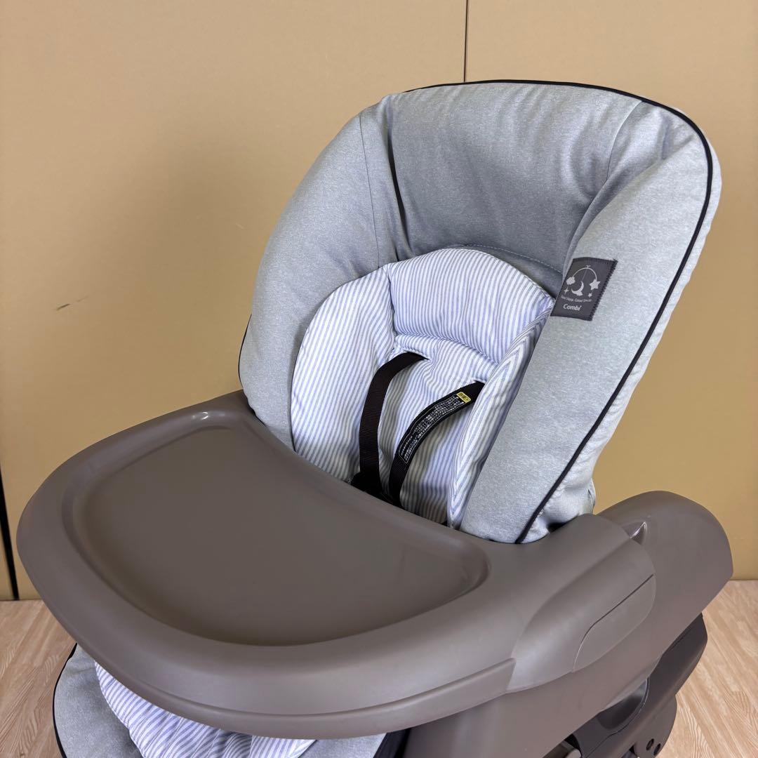 極上クリーニング済　☆超美品☆　コンビ　ハイローベッド＆チェア　ネムリラ　グレー