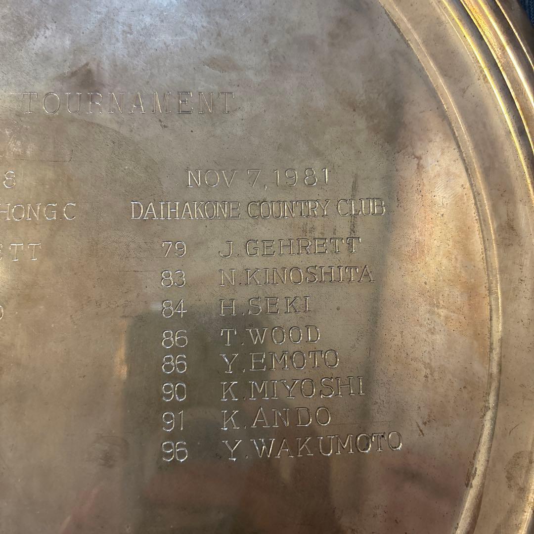 Sterling by poole 銀　silver シルバー　ゴルフ　トレー