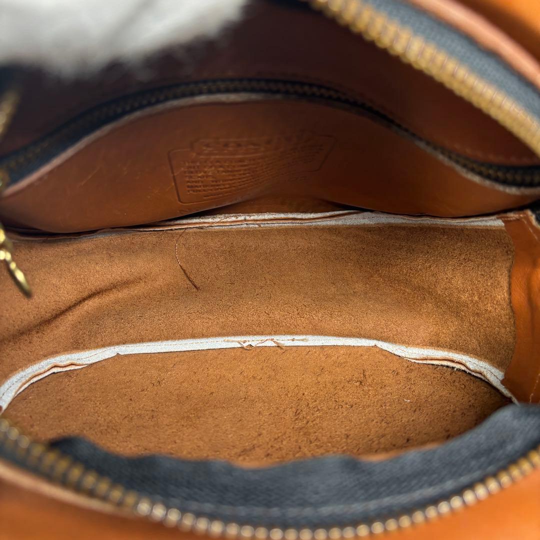 コーチ オールドコーチ ショルダーバッグ 斜め掛け チャーム レザー ブラウン