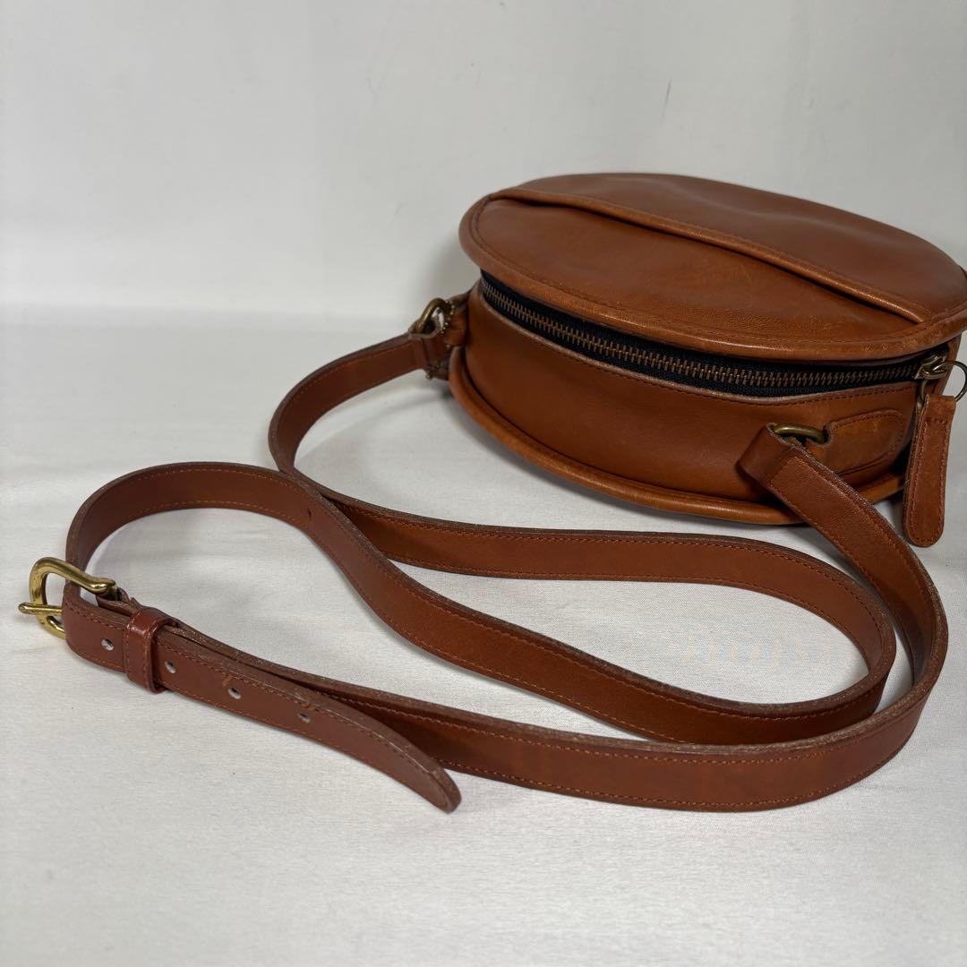 コーチ オールドコーチ ショルダーバッグ 斜め掛け チャーム レザー ブラウン