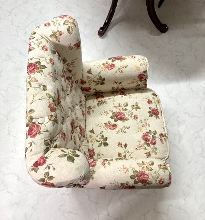 最終価格！新品 ロココ調　お姫様家具　ヨーロッパ家具　ウィングソファ　1人掛け