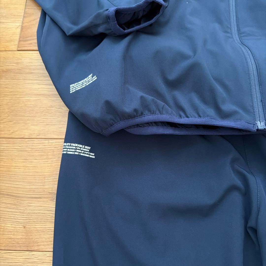 Fresh Service. ネイビー ナイロンジャケットセットアップ