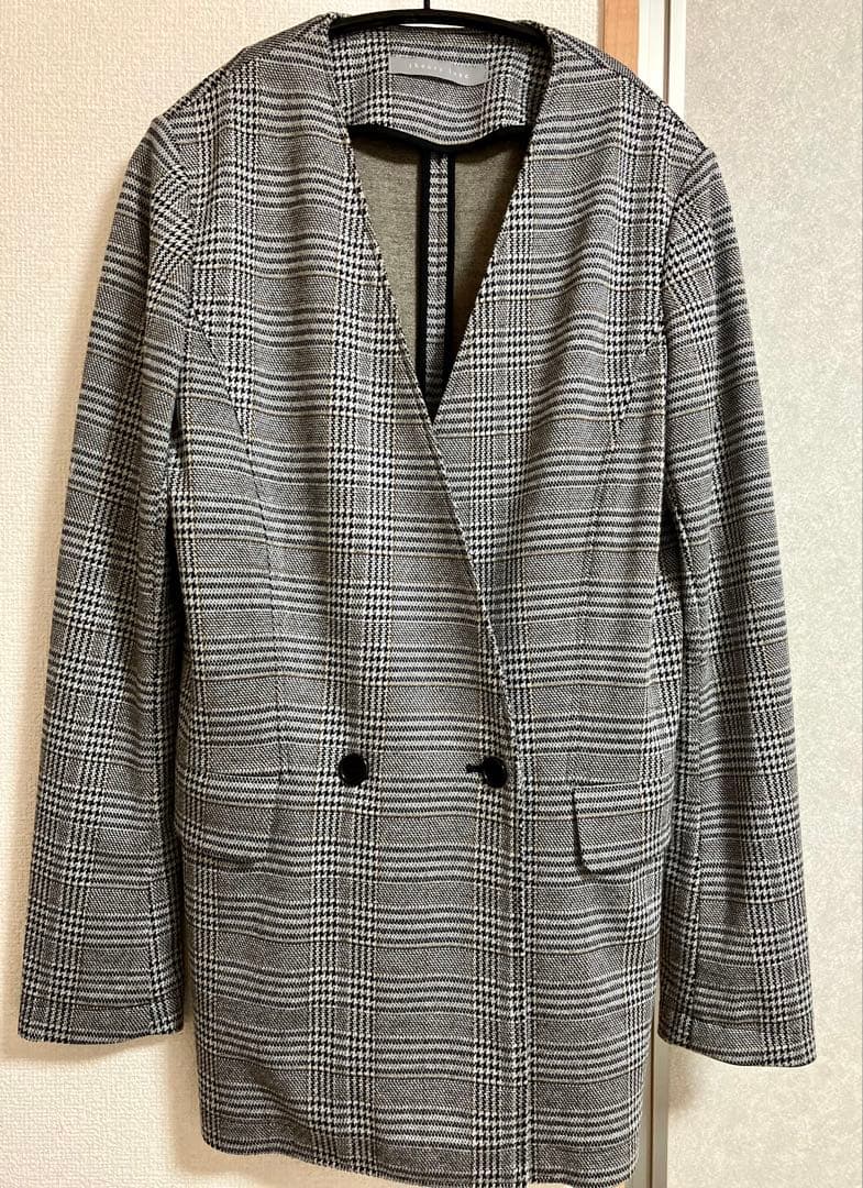 美品　theory luxeセオリーリュクスノーカラージャケット