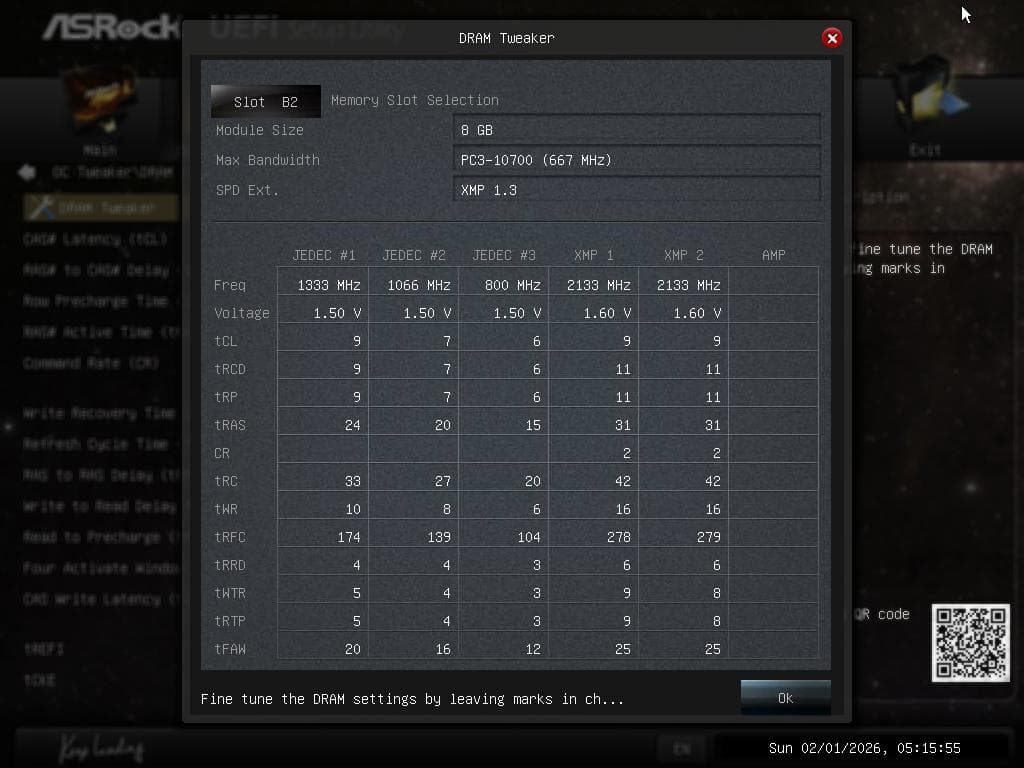 G.SKILL DDR3-2133 8GB×2枚 (16GB)