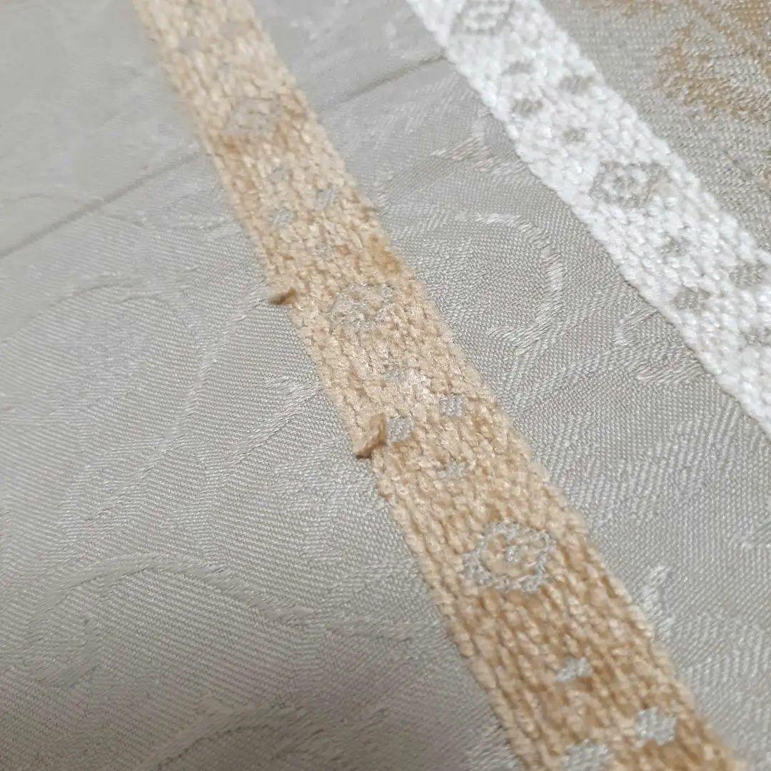 ローラアシュレイ　 ストライプ シングル布団・枕カバーセット　ベージュ系