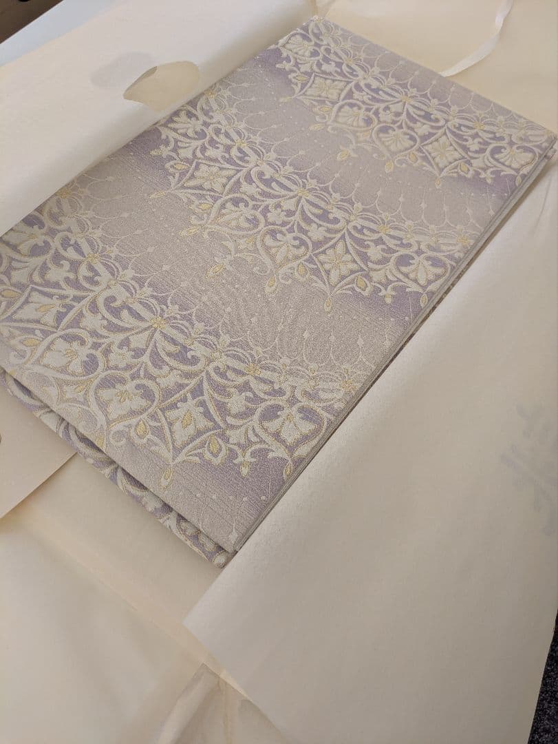 正絹西陣織まいづるティアラ文様豪華袋帯