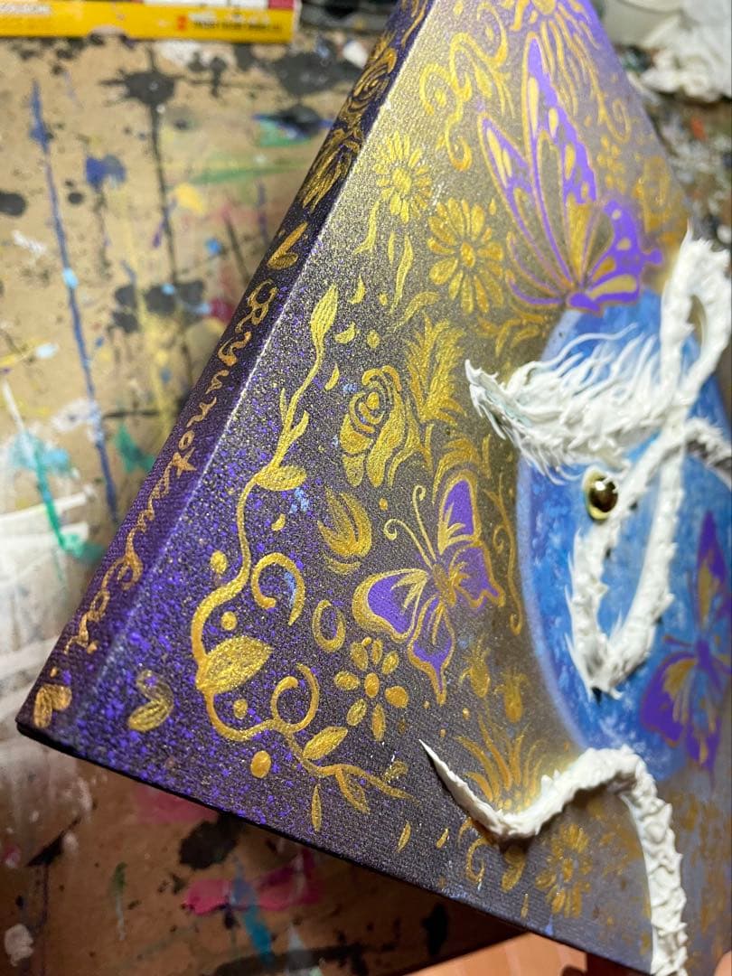 新田☆ インフィニティ 開運絵画 テクスチャーアート 龍神 龍ノツカイ