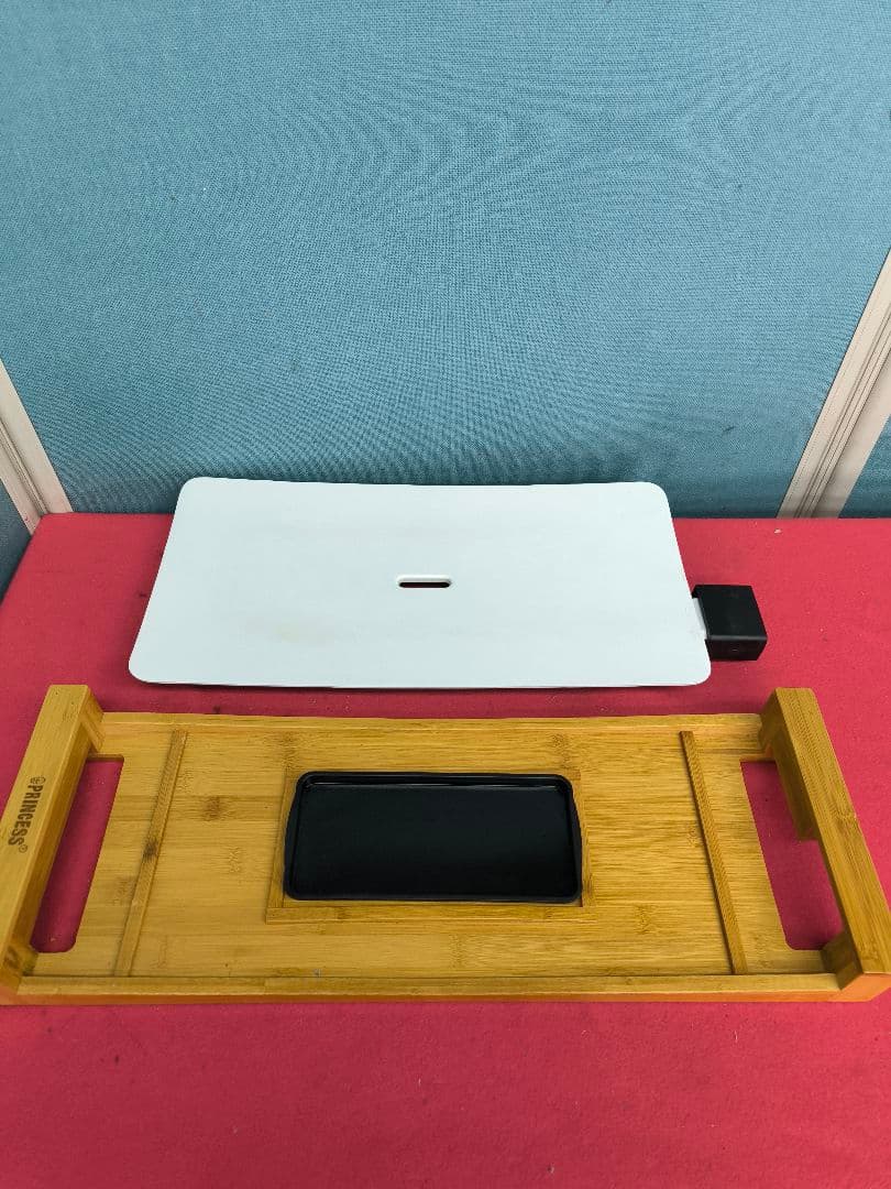 美品　プリンセス　テーブルグリルピュア　ホットプレート おしゃれ 洗いやすい