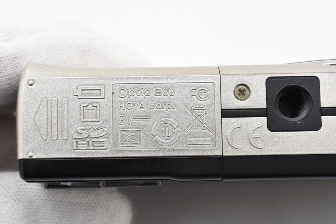 ★美品★PENTAX Optio E80　乾電池で動きます！　A030