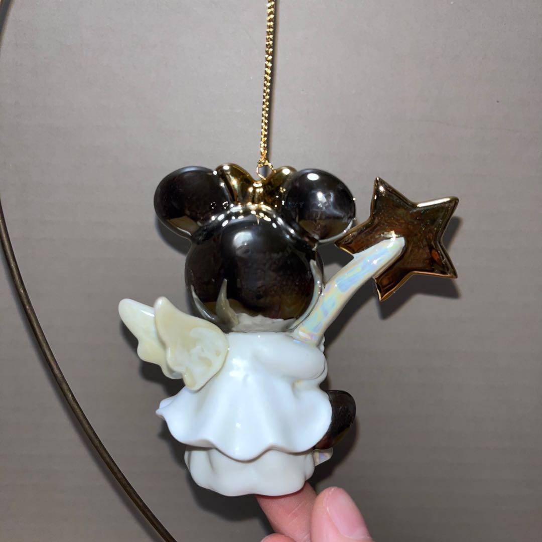 ディズニー　ミッキー　ミニー　陶器　飾り　エンジェル
