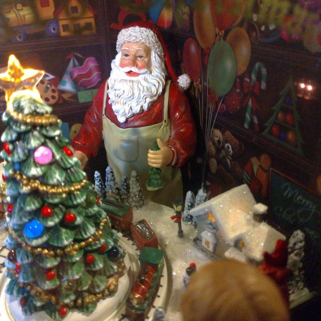 クリスマス置物　トイショップ　クリスマスオルゴール７曲