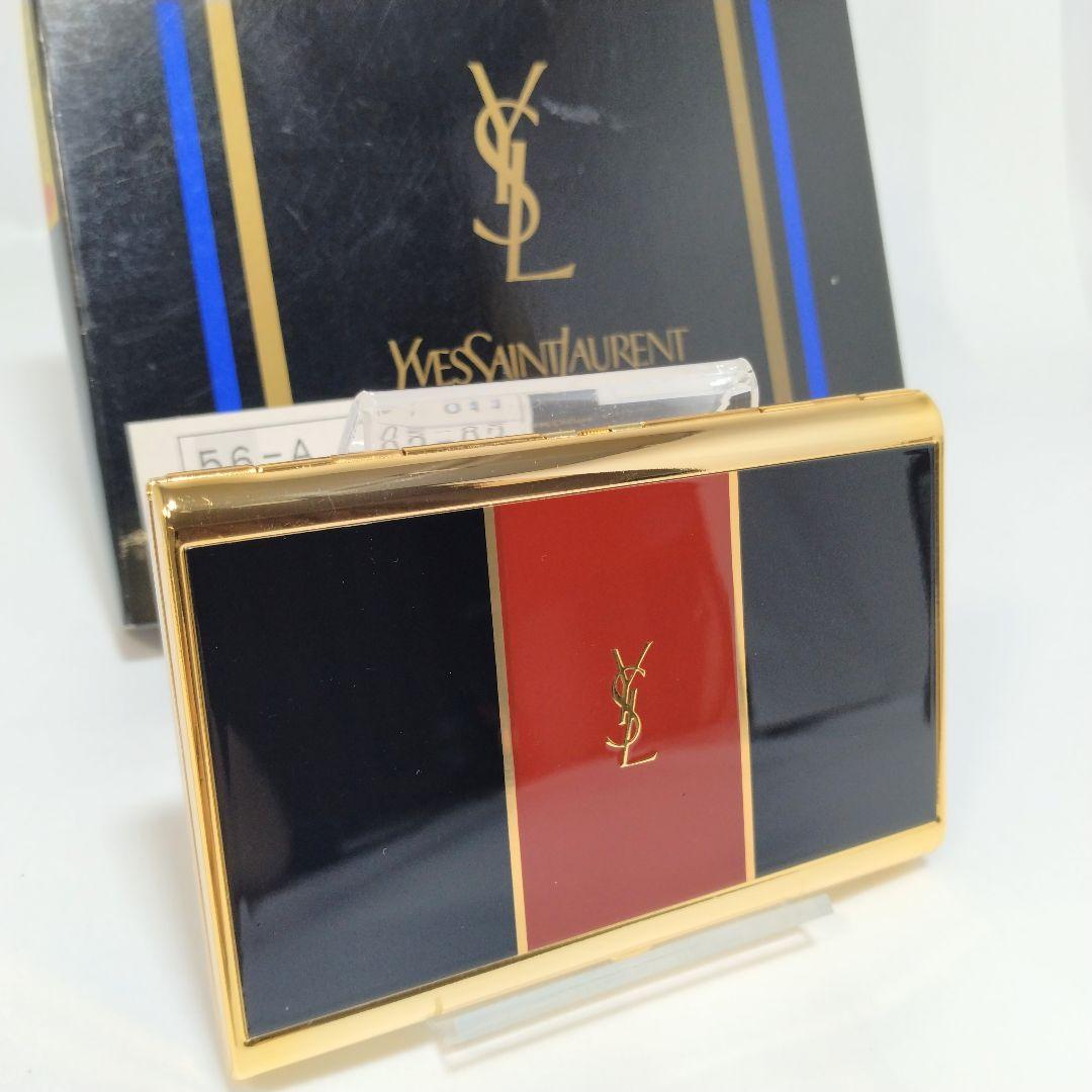 ほぼ未使用 イブ サンローラン タバコ シガレット ケース ヴィンテージ 金属製