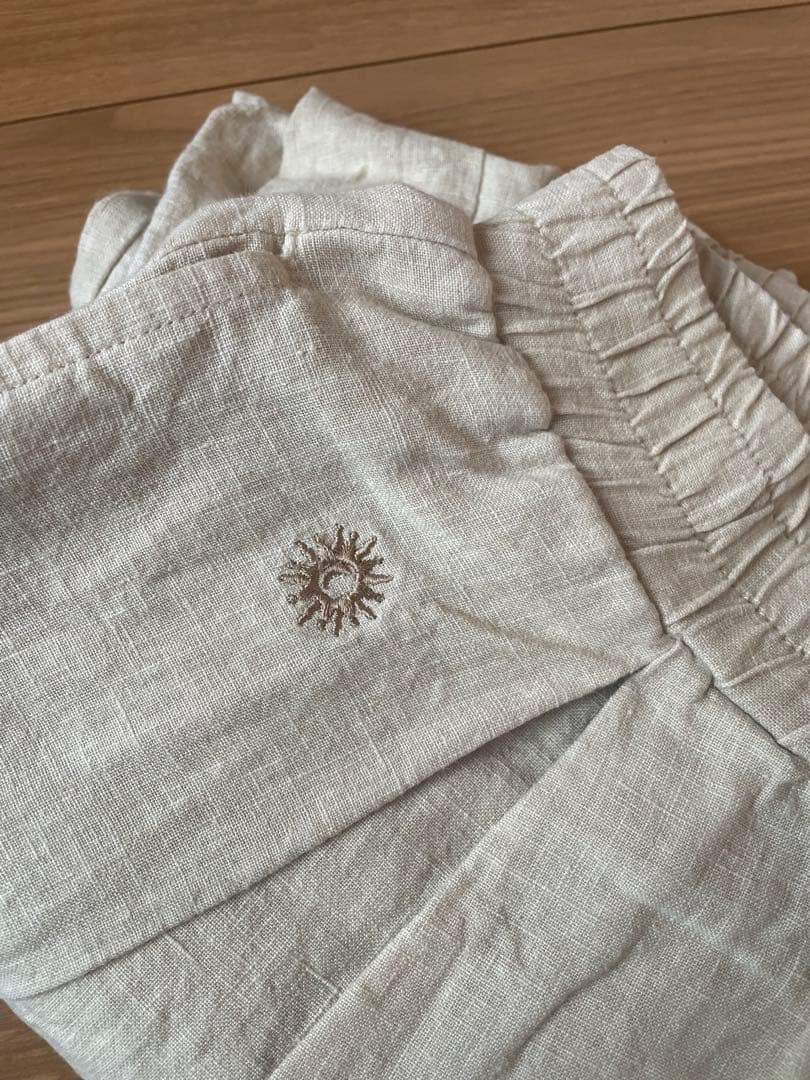 yinyang yogawearリネンファーマーズパンツ