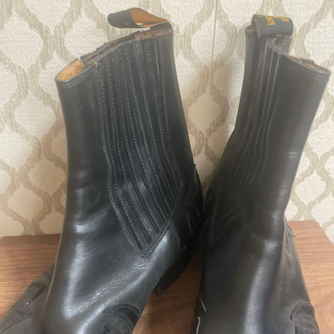 ADAMSBOOTS 71/2 ウェスタンブーツブラック