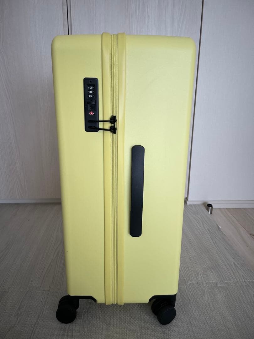 【1度のみ使用】ACE キャリーケース レモンイエロー　63L