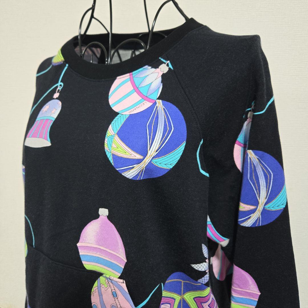 希少 レオナール LEONARD SPORT 長袖 トレーナー 裏起毛 日本製