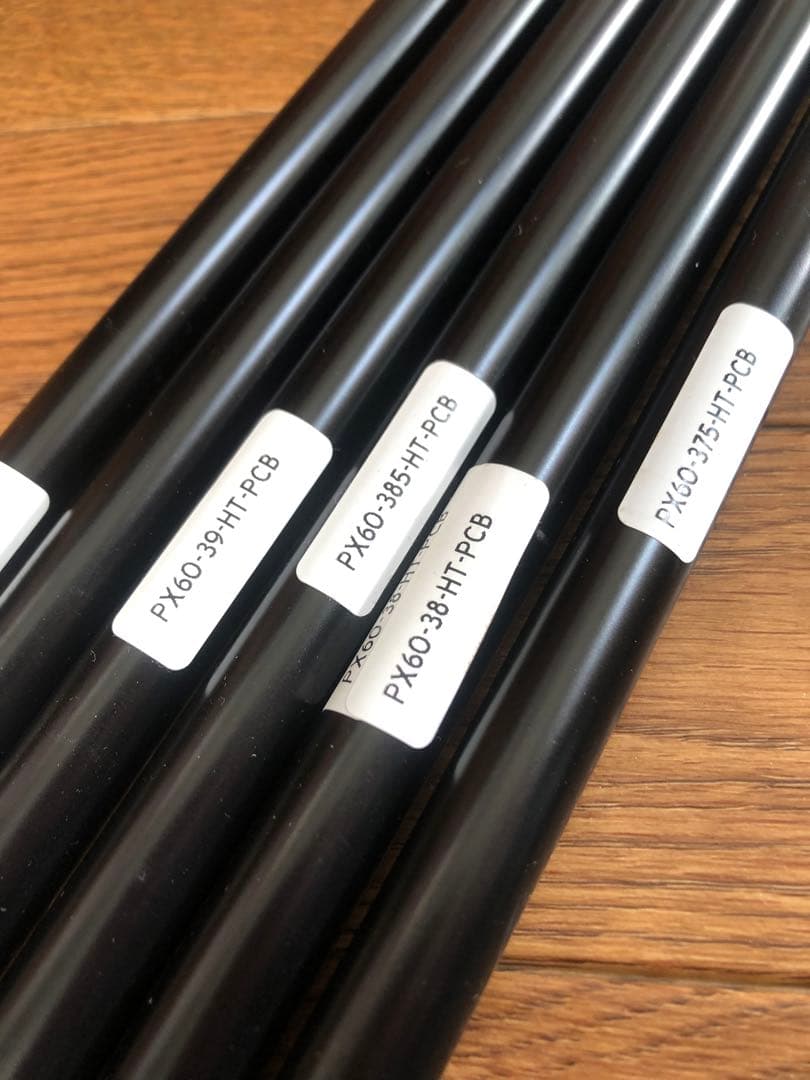 新品 プロジェクトX オールブラック 6.0 #4〜 #9 6本　新品未使用品