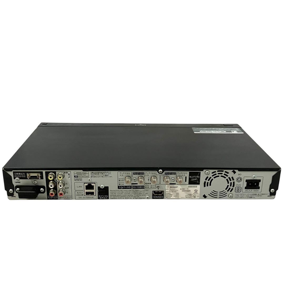 シャープ AQUOS 2番組同時録画 ブルーレイレコーダー BD-W1100