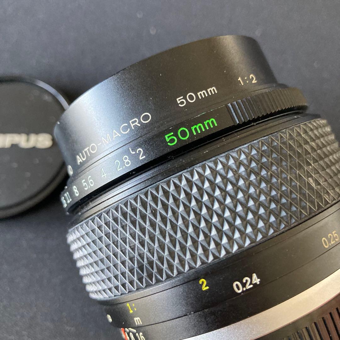 【希少】OLYMPUS AUTO MACRO 50mm F2 OM System