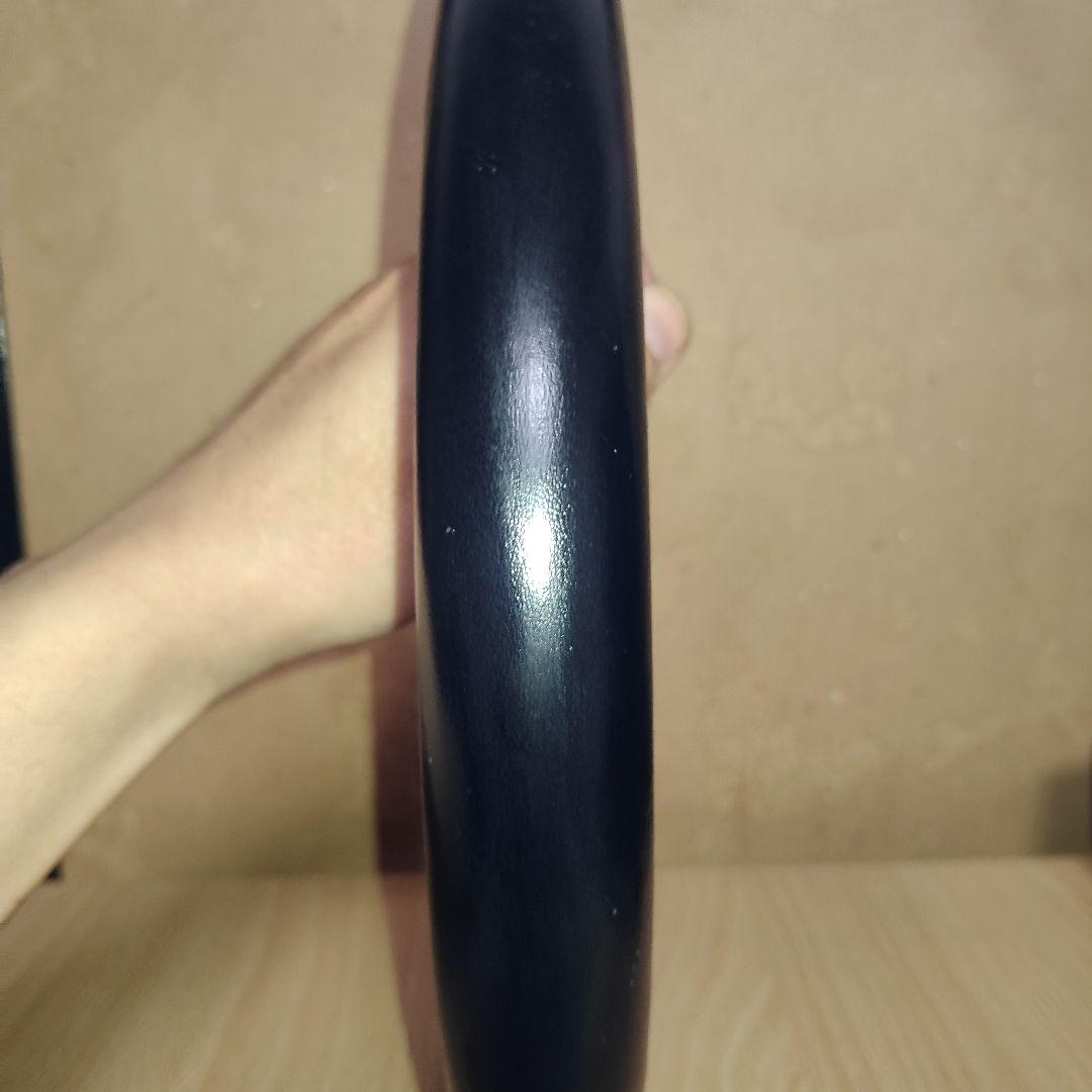 当時物3スポークフェラーリ レザー ステアリングホイール30パイ