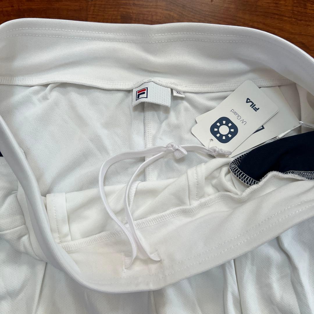 No.4658 FILA フィラ ハーフパンツ ホワイト XL テニス パンツ
