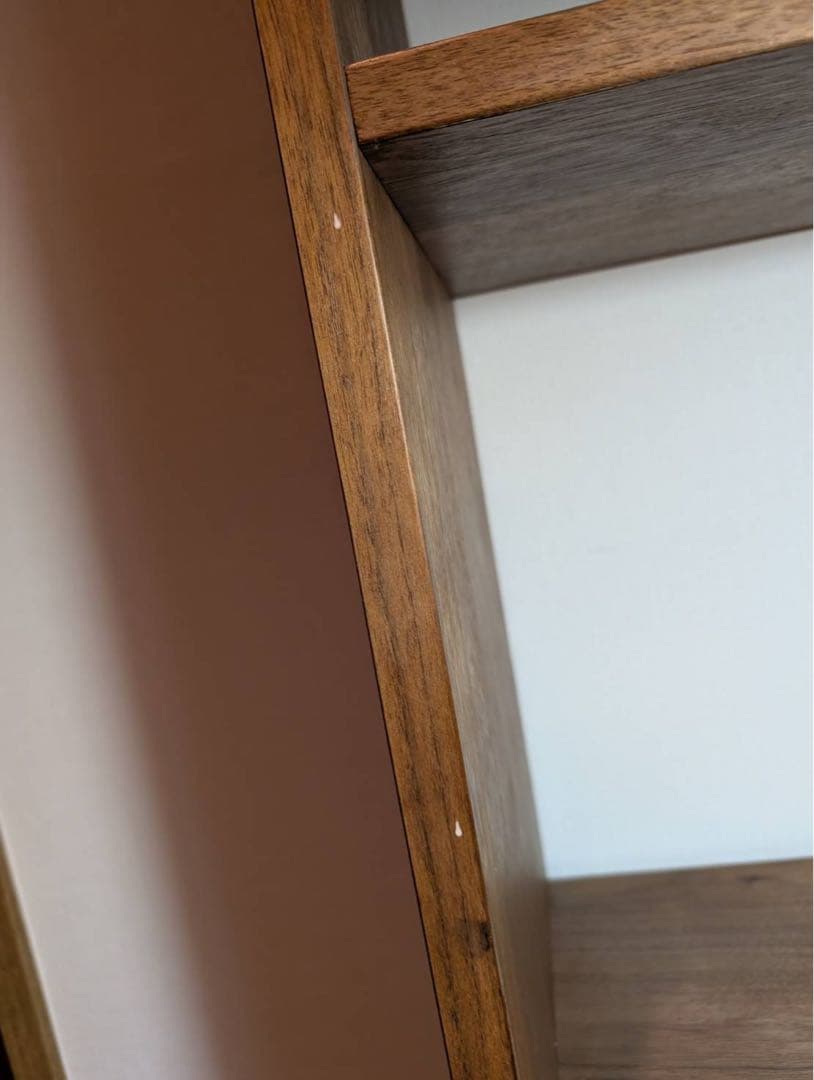 ■送料込■無印良品 MUJI スタッキングシェルフ ウォールナット 棚 家具収納