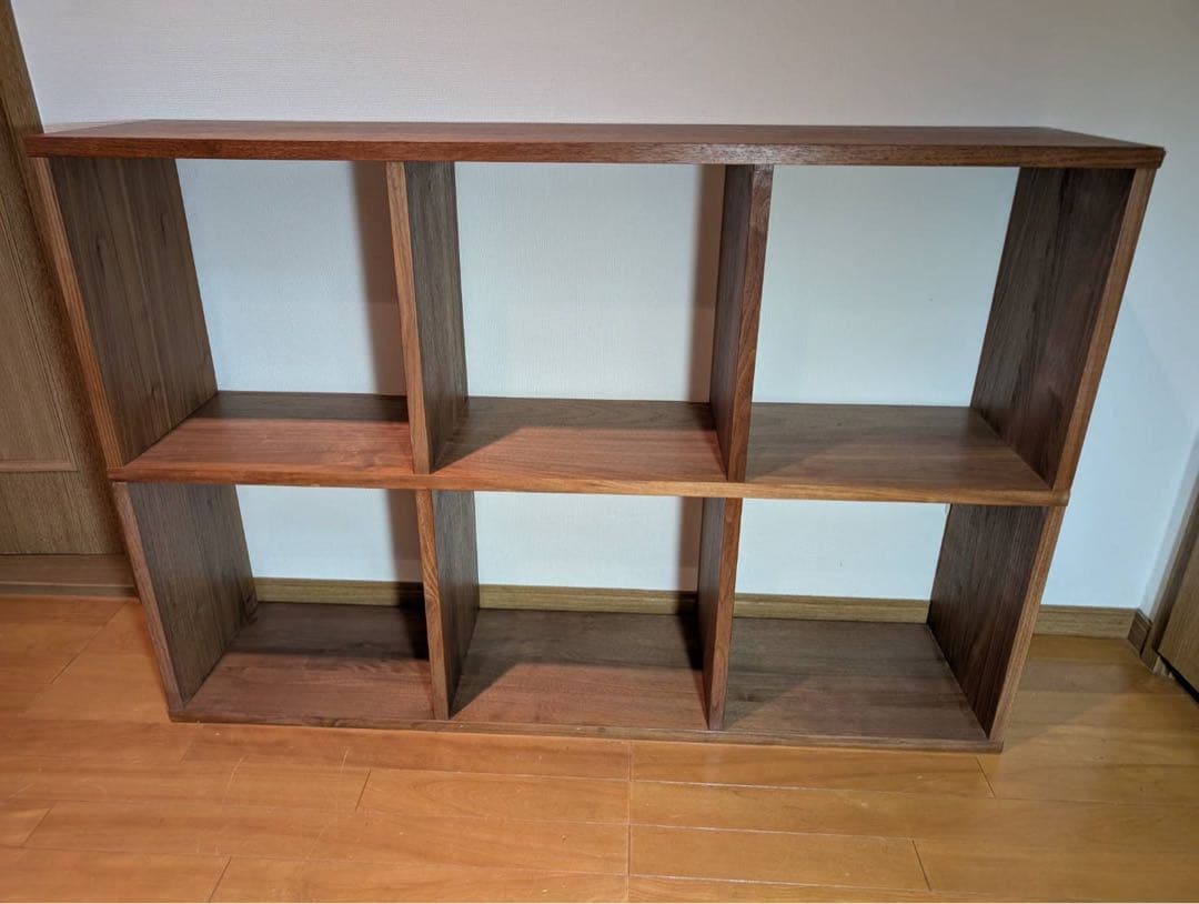 ■送料込■無印良品 MUJI スタッキングシェルフ ウォールナット 棚 家具収納