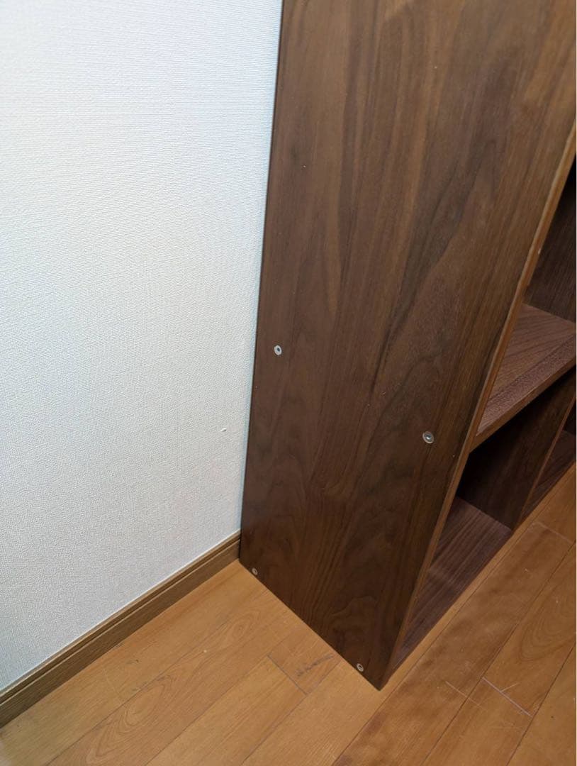 ■送料込■無印良品 MUJI スタッキングシェルフ ウォールナット 棚 家具収納