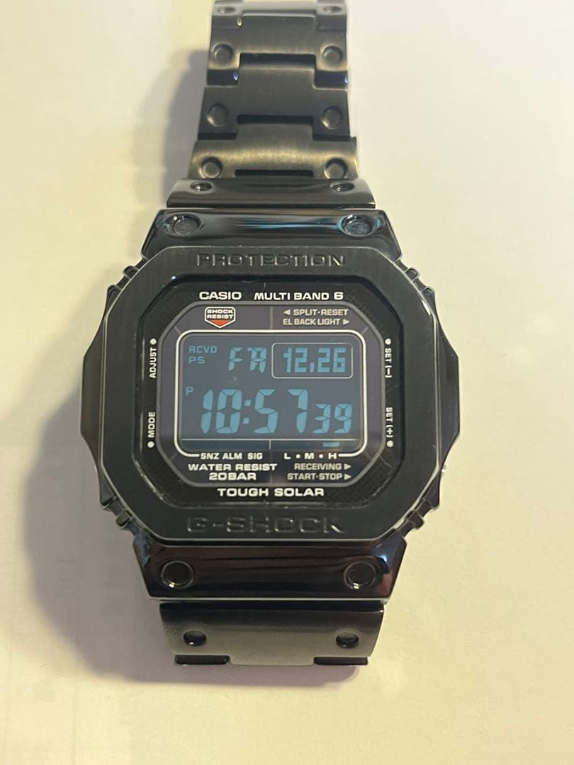 美品 G-SHOCK GWM5610B高輝度LED ブラックフルメタルカスタム