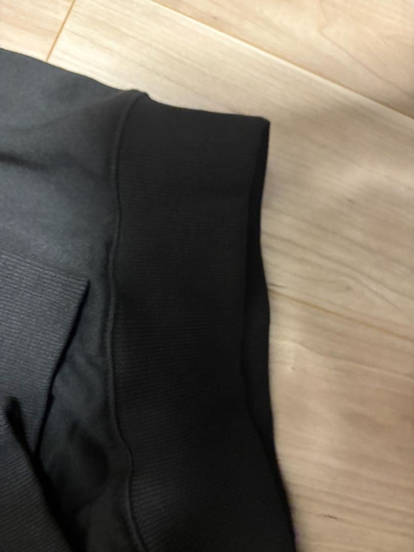 ブラック コットン混紡 トレーナー ブラック【M】