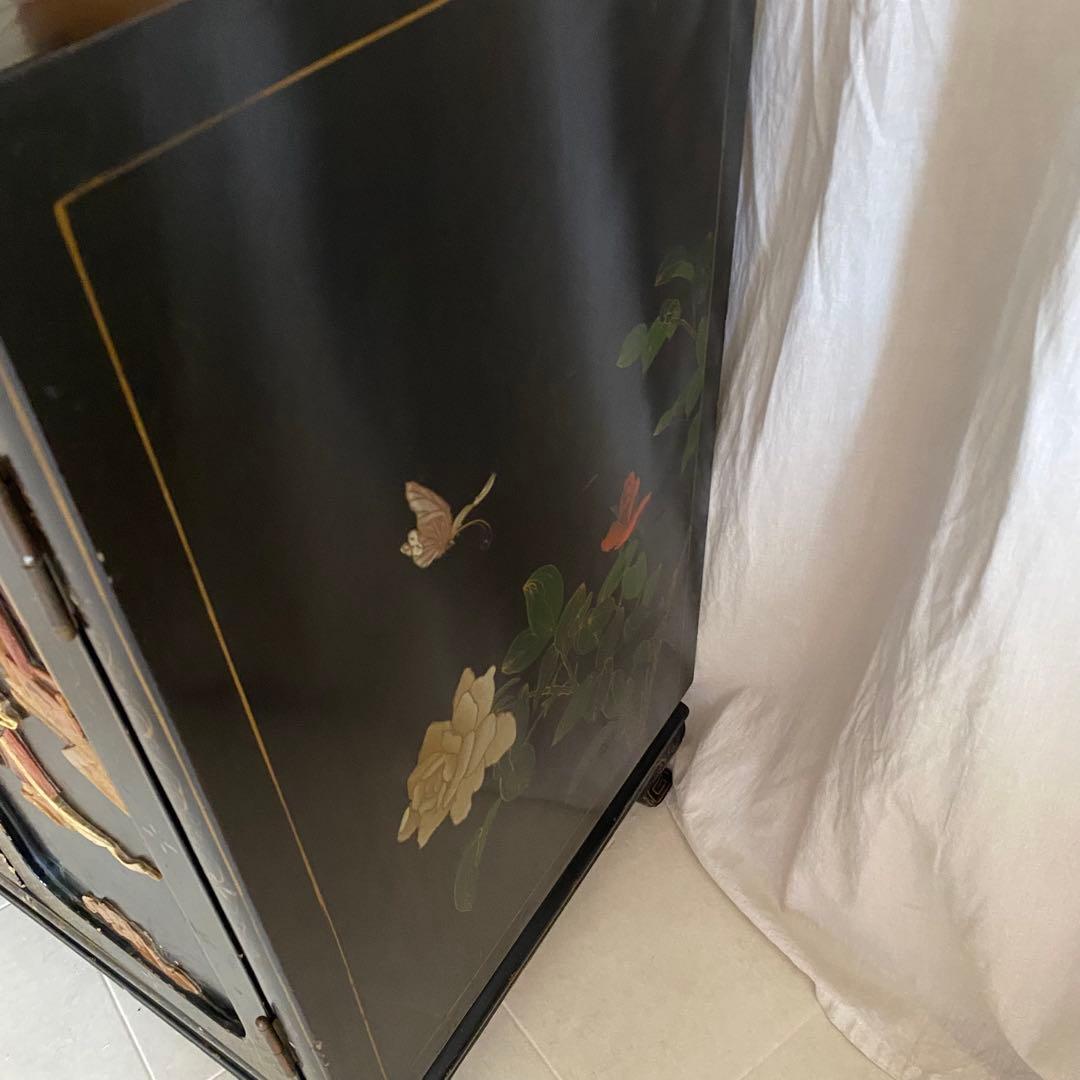 中国　アンティーク　キャビネット　李朝家具　中国家具　象嵌　和モダン　アジアン