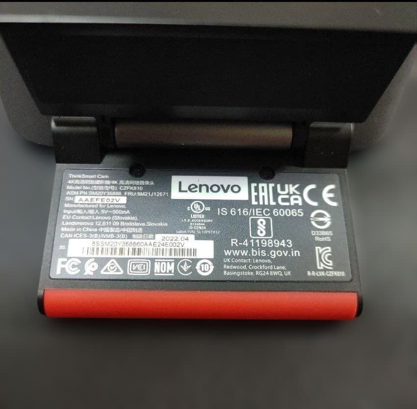 【極美品】Lenovo ThinkSmart Cam 4K会議用スマートカメラ