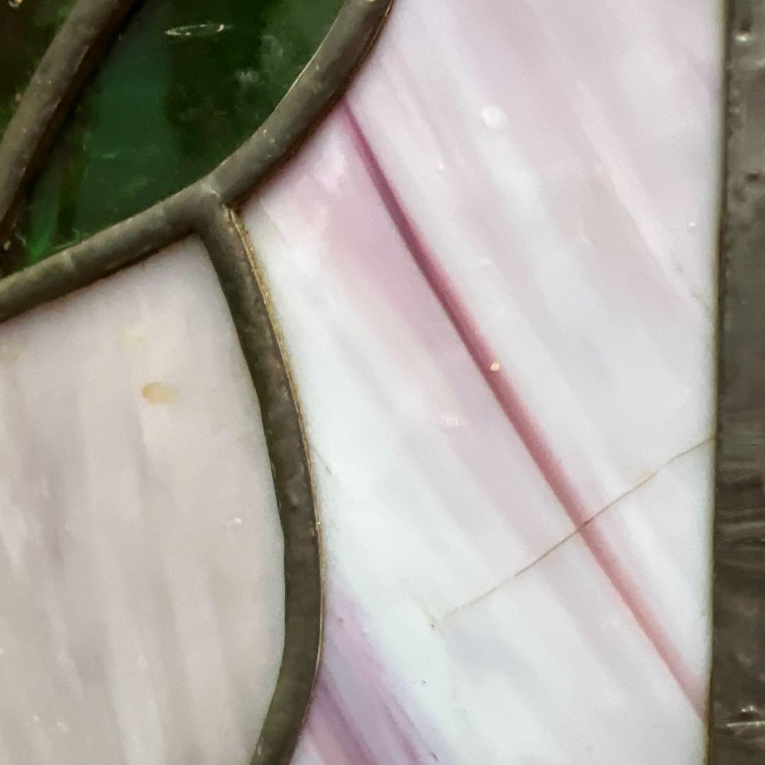 アンティーク　ステンドグラス　76.8×58㎝　タサコサ　東な8-0121④