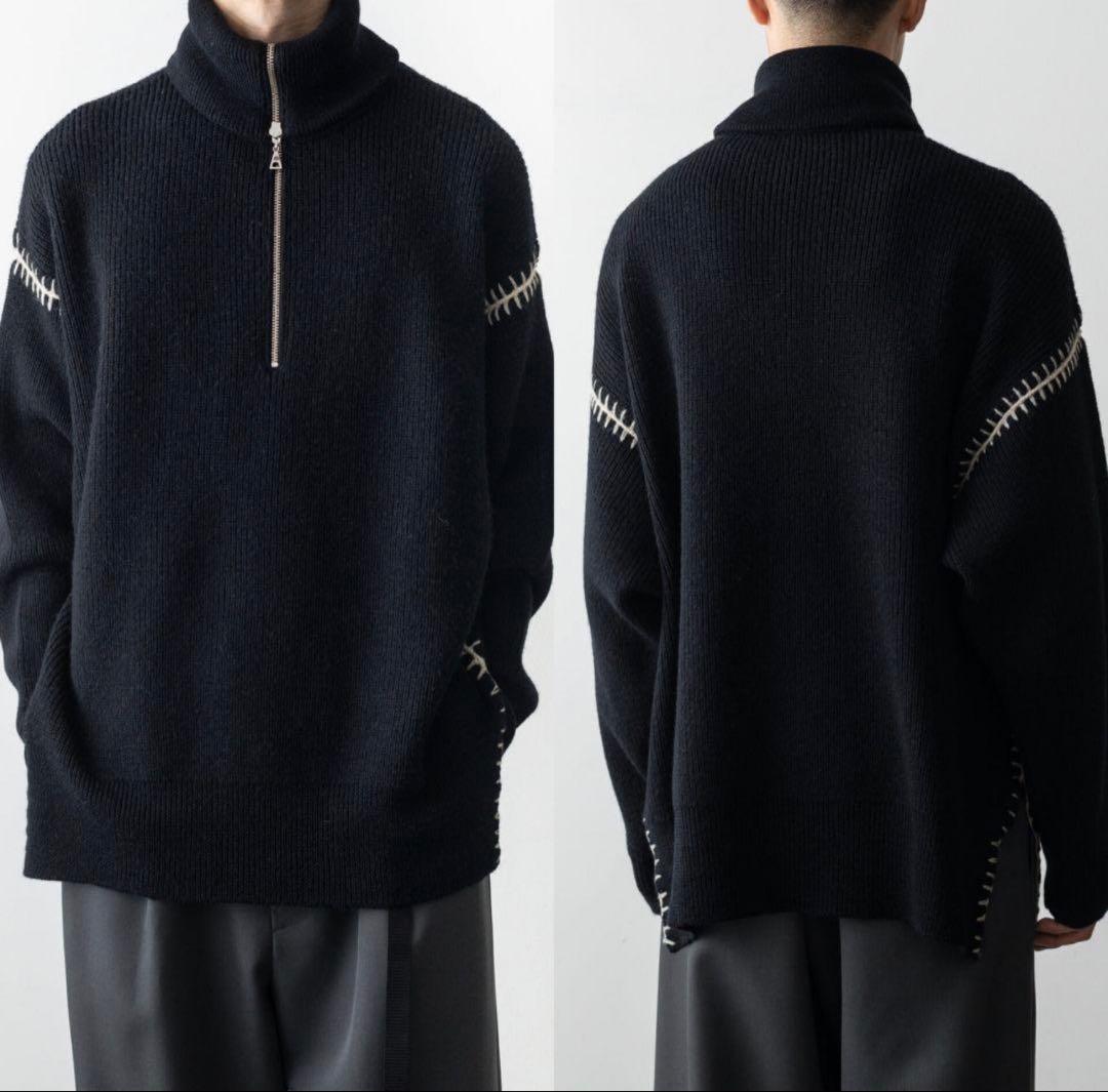 Ujoh ハーフジップニット