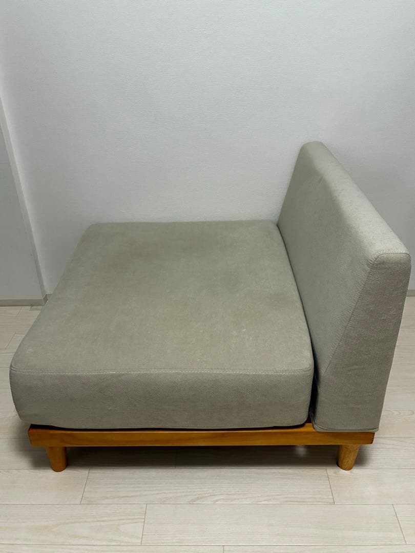 1人掛けソファ Soroi（ソロイ）【大】リップルベージュ ※組立、取扱説明書付